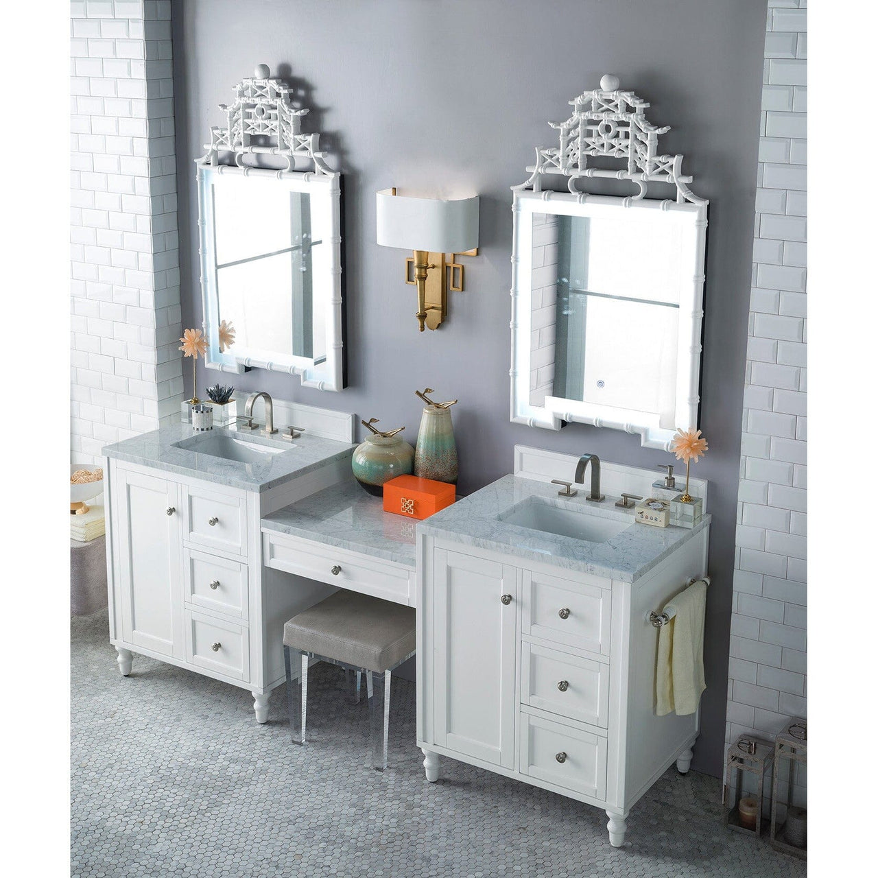 James Martin Copper Cove Encore 86" Double Vanity Set Vanity James Martin 