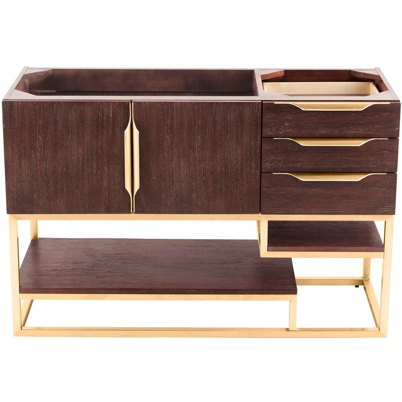 James Martin Columbia 48" Single Vanity Vanity James Martin Coffee Oak - Radiant Gold Cabinet Only 