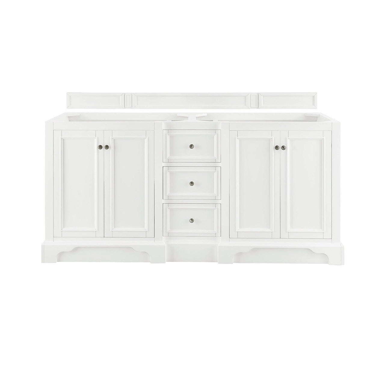 James Martin De Soto 72" Double Vanity Vanity James Martin Bright White Cabinet Only 