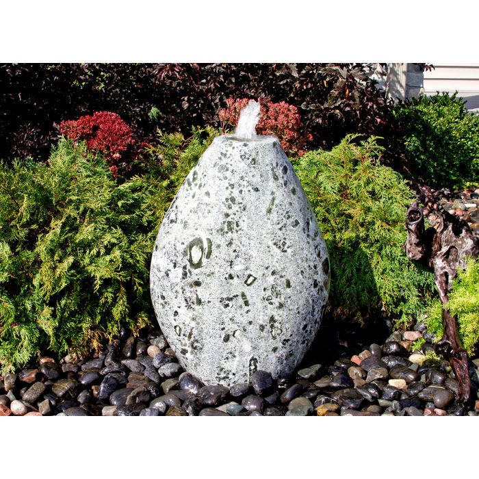 Real Stone Fountains ABART6024 24″ Green Marble - Almond Fountain Kit Fountain Blue Thumb 