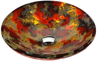 Thumbnail for ANZZI Chrona Series LS-AZ219 Vessel Sink - Glass Bathroom Sink ANZZI 