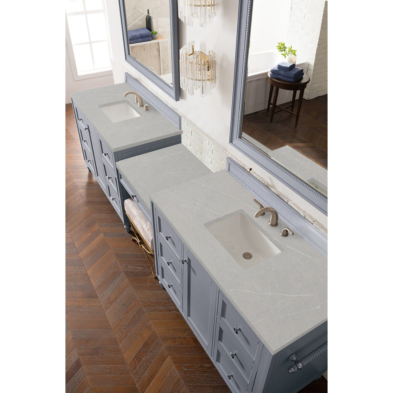 James Martin Copper Cove Encore 122" Double Vanity Set Vanity James Martin 