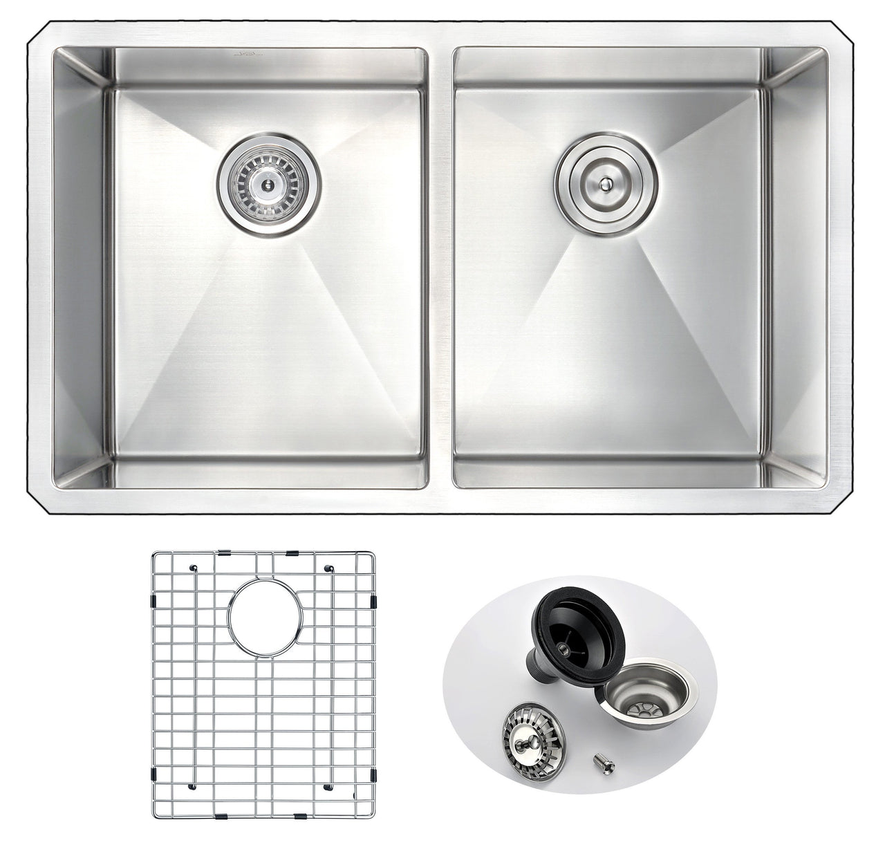 ANZZI VANGUARD Series K32192A-032B Kitchen Sink Kitchen Sink ANZZI 
