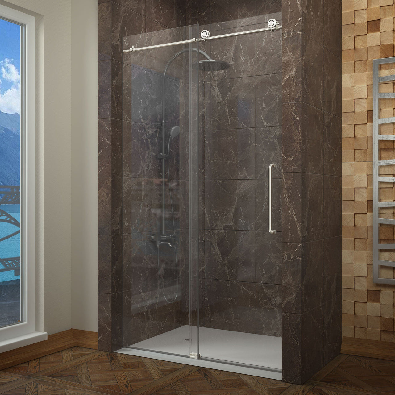 ANZZI MADAM Series SD-AZ13-01BN Shower Doors Shower Doors ANZZI 