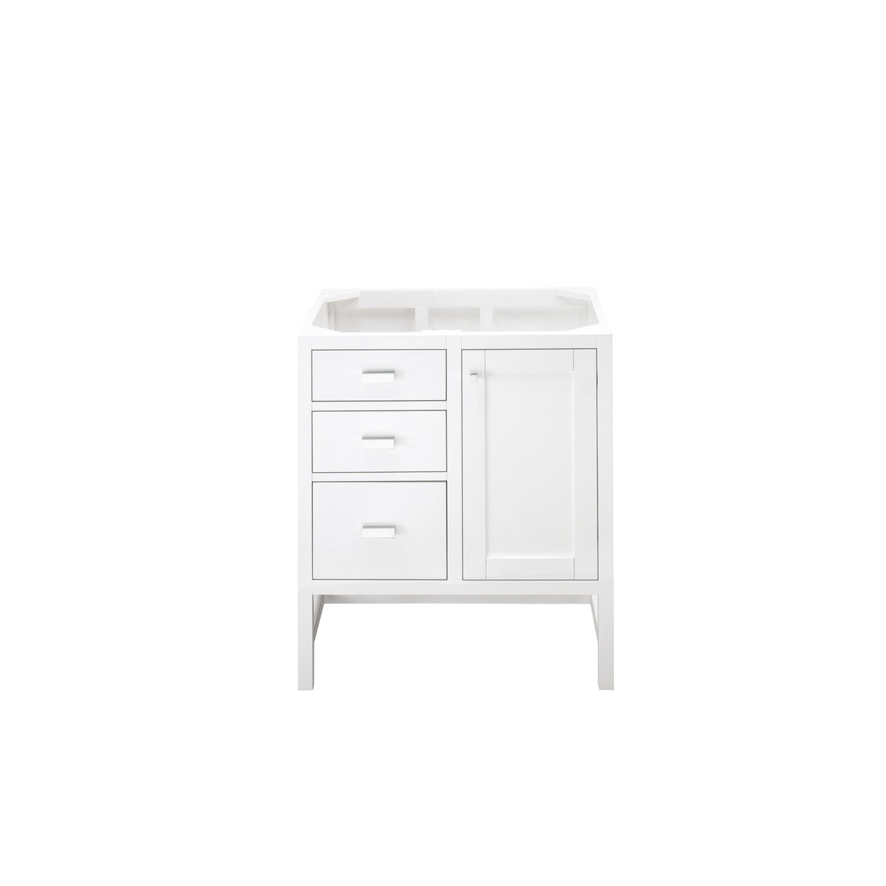 James Martin Addison 30" Single Vanity Vanity James Martin Glossy White Cabinet Only 