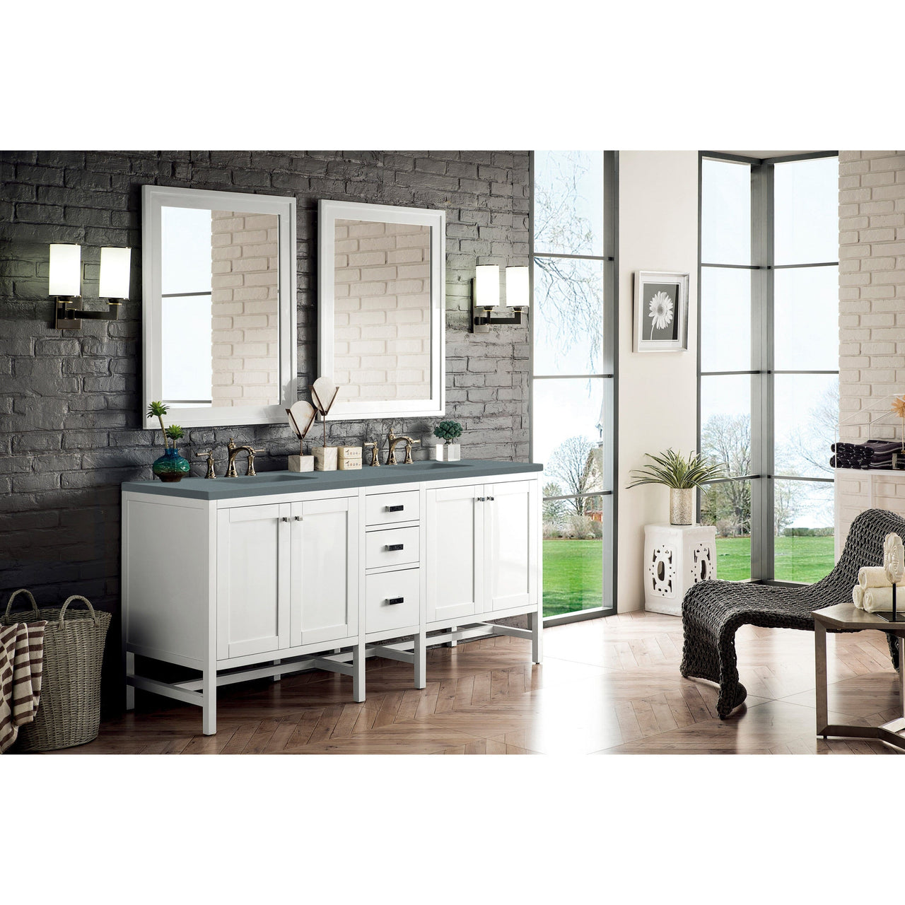 James Martin Addison 72" Double Vanity Vanity James Martin 
