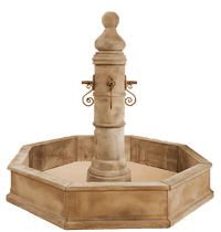 Thumbnail for Ventoux Column Only Plumbed For Pond For Rustic Spouts Fountain Tuscan 