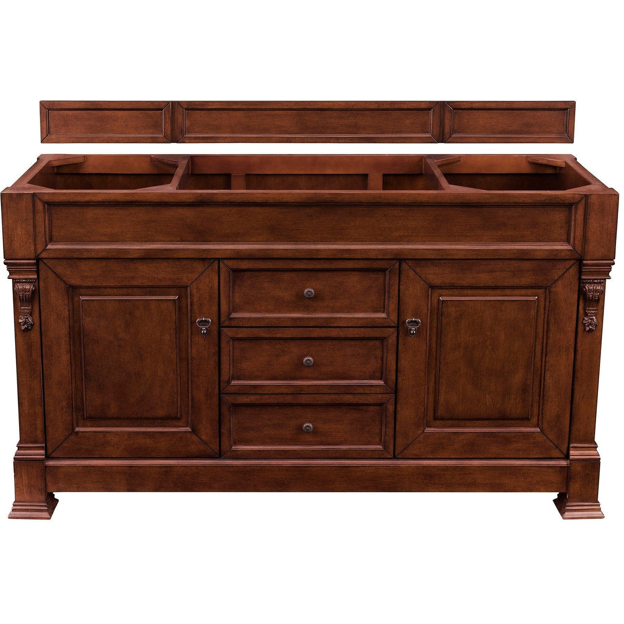 James Martin Brookfield 60" Single Vanity Vanities James Martin Warm Cherry Cabinet Only 