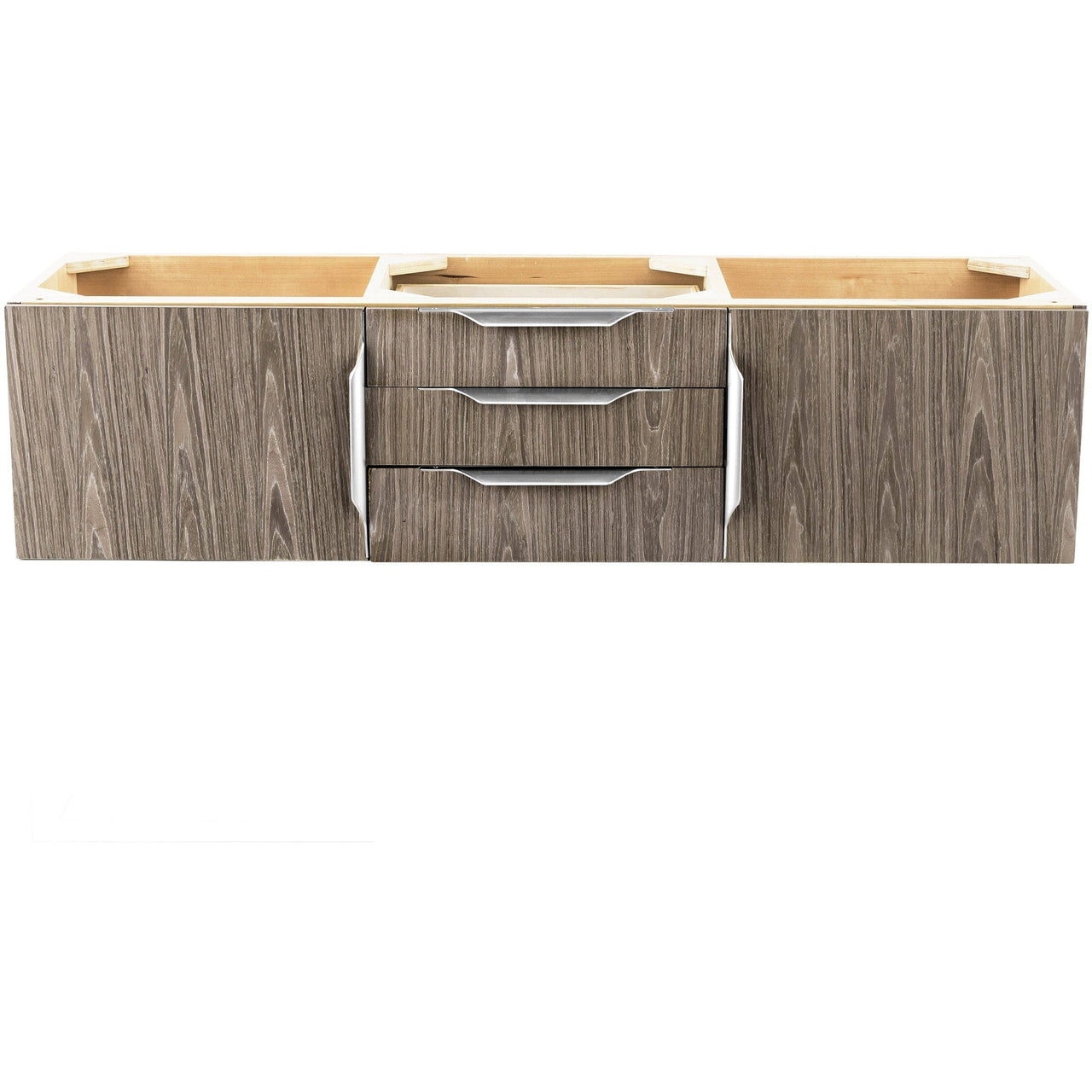 James Martin Mercer Island 59" Double Vanity Vanity James Martin Ash Gray Cabinet Only 