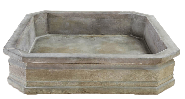 Carre Monolith Outdoor Cast Stone Pond Fountain Tuscan 