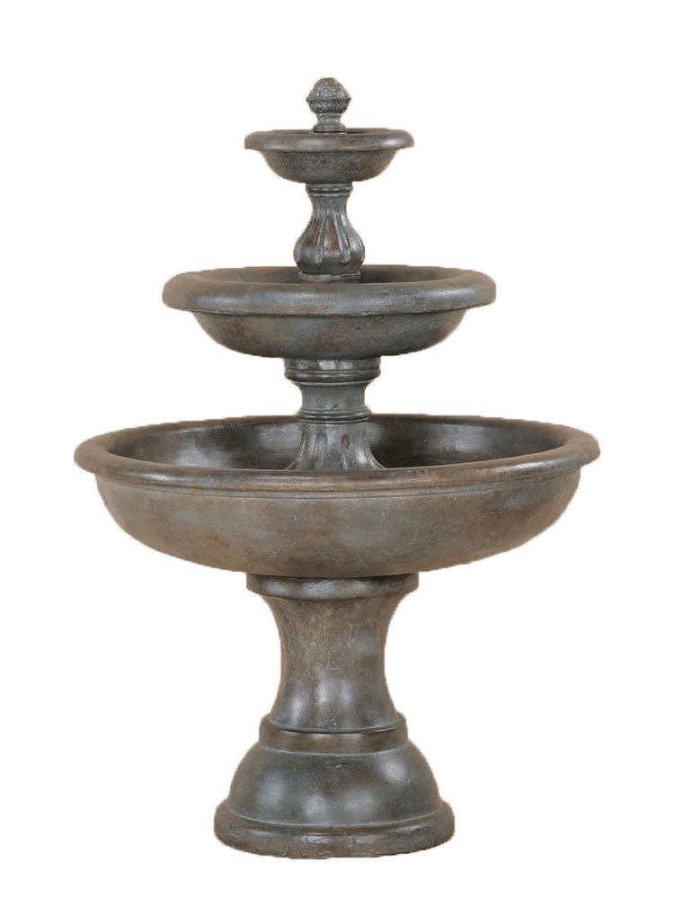 Mantova Three Tier Cast Stone Outdoor Garden Fountain Fountain Tuscan 