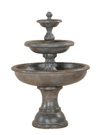 Thumbnail for Mantova Three Tier Cast Stone Outdoor Garden Fountain Fountain Tuscan 