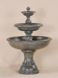 Thumbnail for Mantova Three Tier Cast Stone Outdoor Garden Fountain Fountain Tuscan 