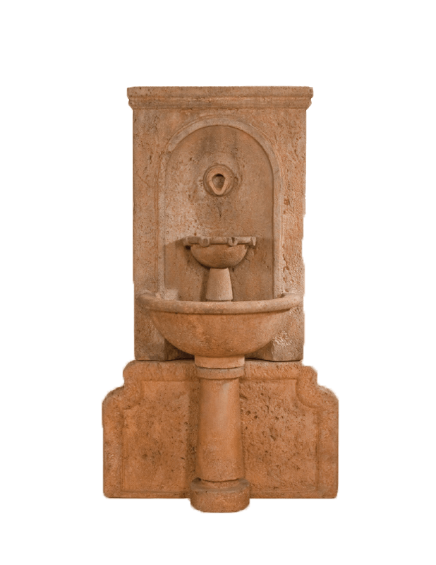 Imperia Antica Wall Outdoor Cast Stone Garden Fountain Fountain Tuscan 