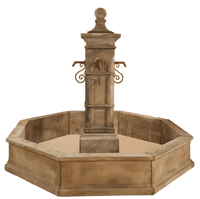 Thumbnail for Aquitaine Column Only Plumbed For Pond For Rustic Spouts Fountain Tuscan 