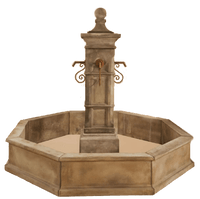 Thumbnail for Aquitaine Column Only Plumbed For Pond For Rustic Spouts Fountain Tuscan 