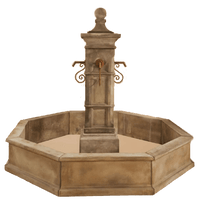 Thumbnail for Aquitaine Column Only Plumbed For Pond For Rustic Spouts Fountain Tuscan 