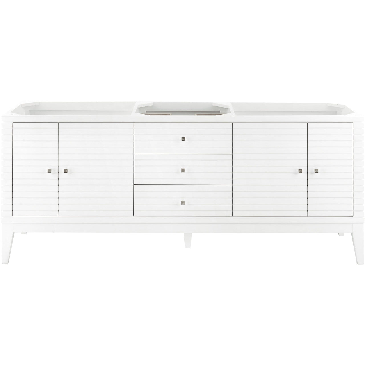 James Martin Linear 72" Single Vanity Vanity James Martin Glossy White Cabinet Only 