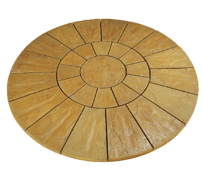 Round Slate-Textured Foundation for Fountain and Statues Fountain Tuscan 