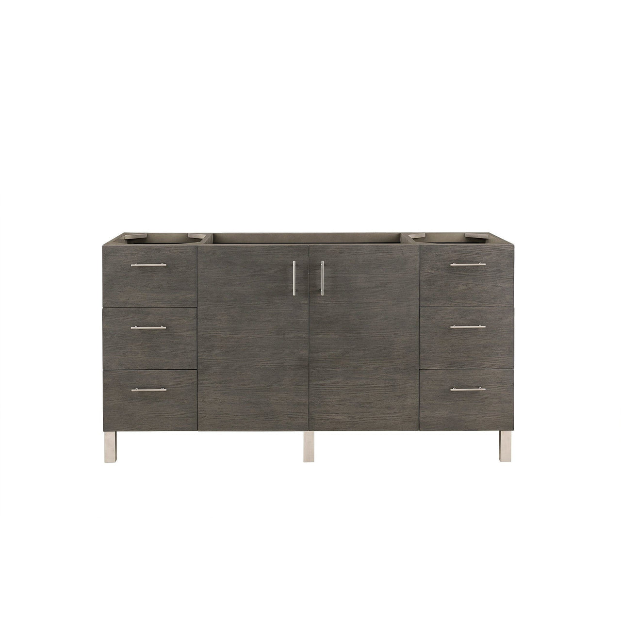James Martin Metropolitan 60" Single Vanity Vanity James Martin Silver Oak Cabinet Only 