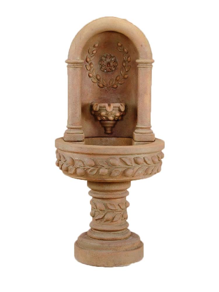 Deruta lemon Niche Cast Stone Outdoor Fountain Fountain Tuscan 