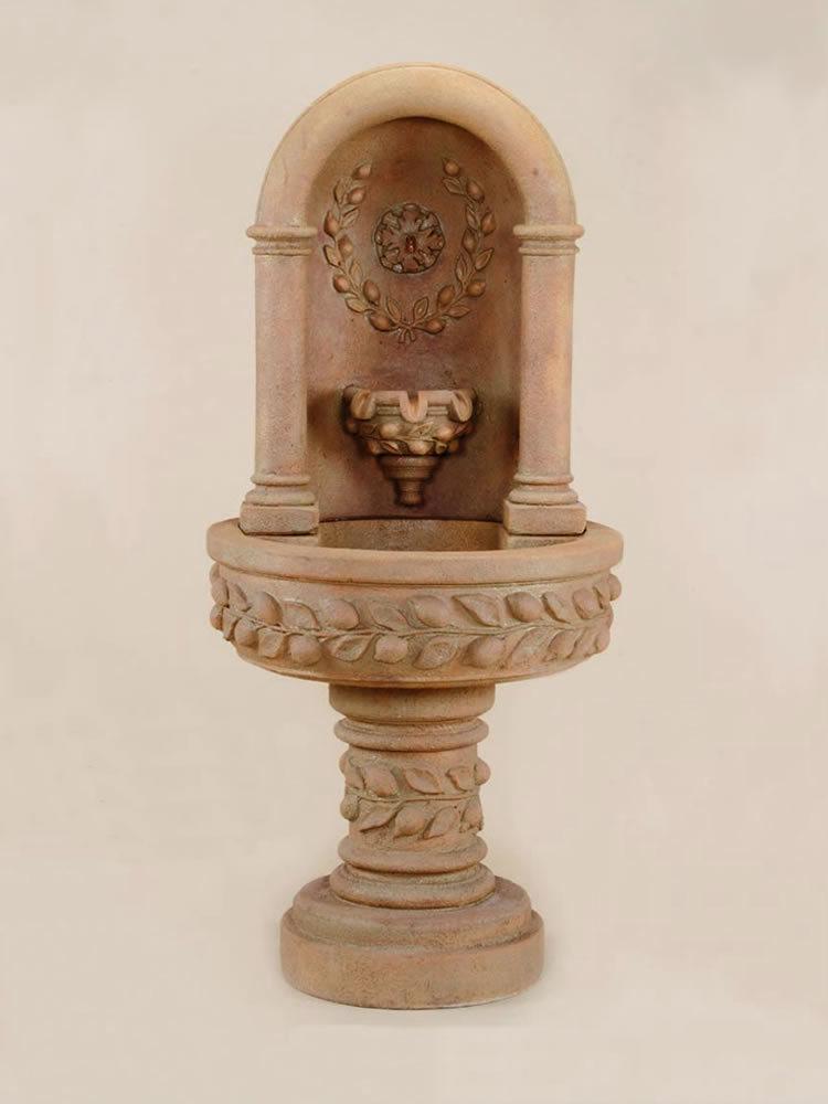 Deruta lemon Niche Cast Stone Outdoor Fountain Fountain Tuscan 