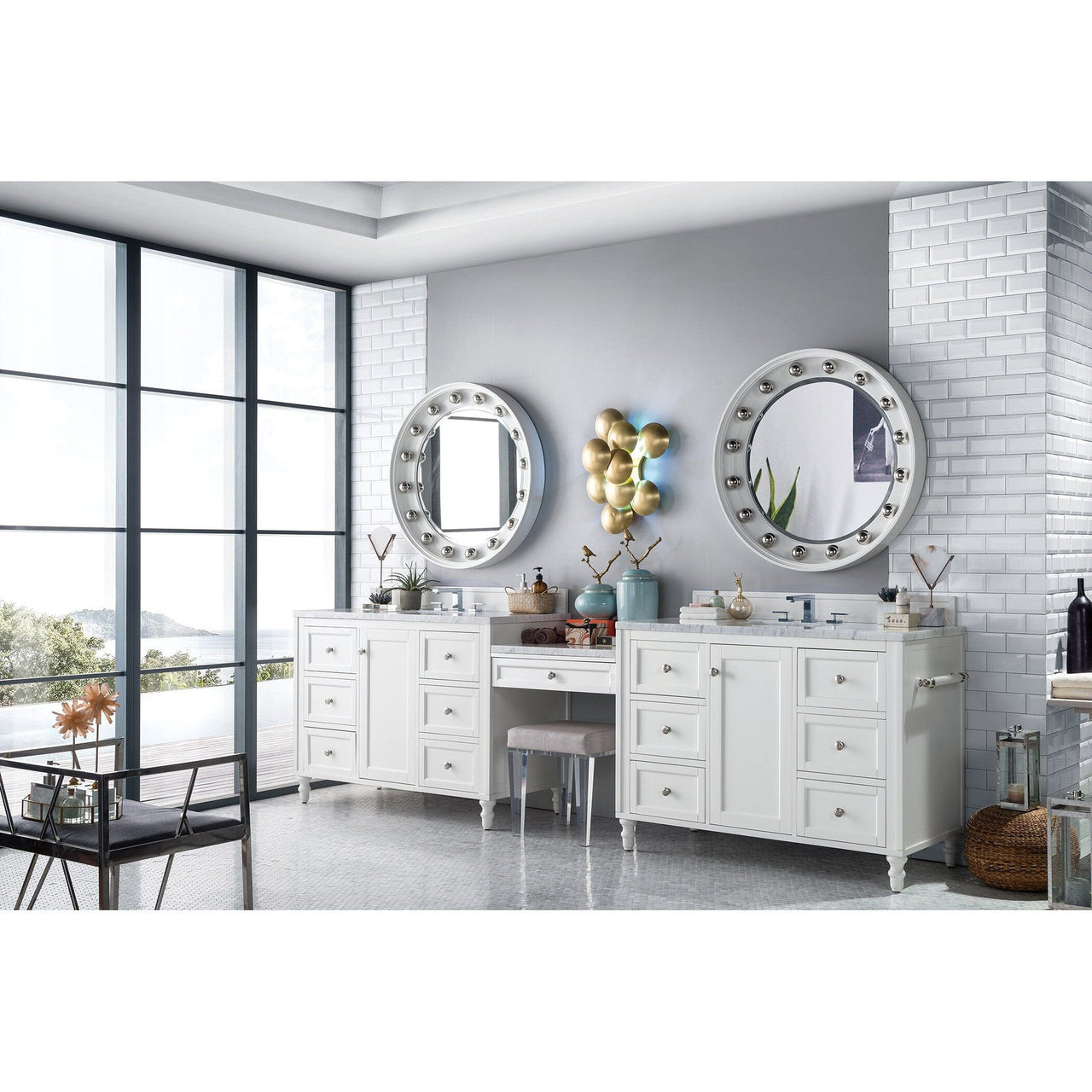 James Martin Copper Cove Encore 122" Double Vanity Set Vanity James Martin 
