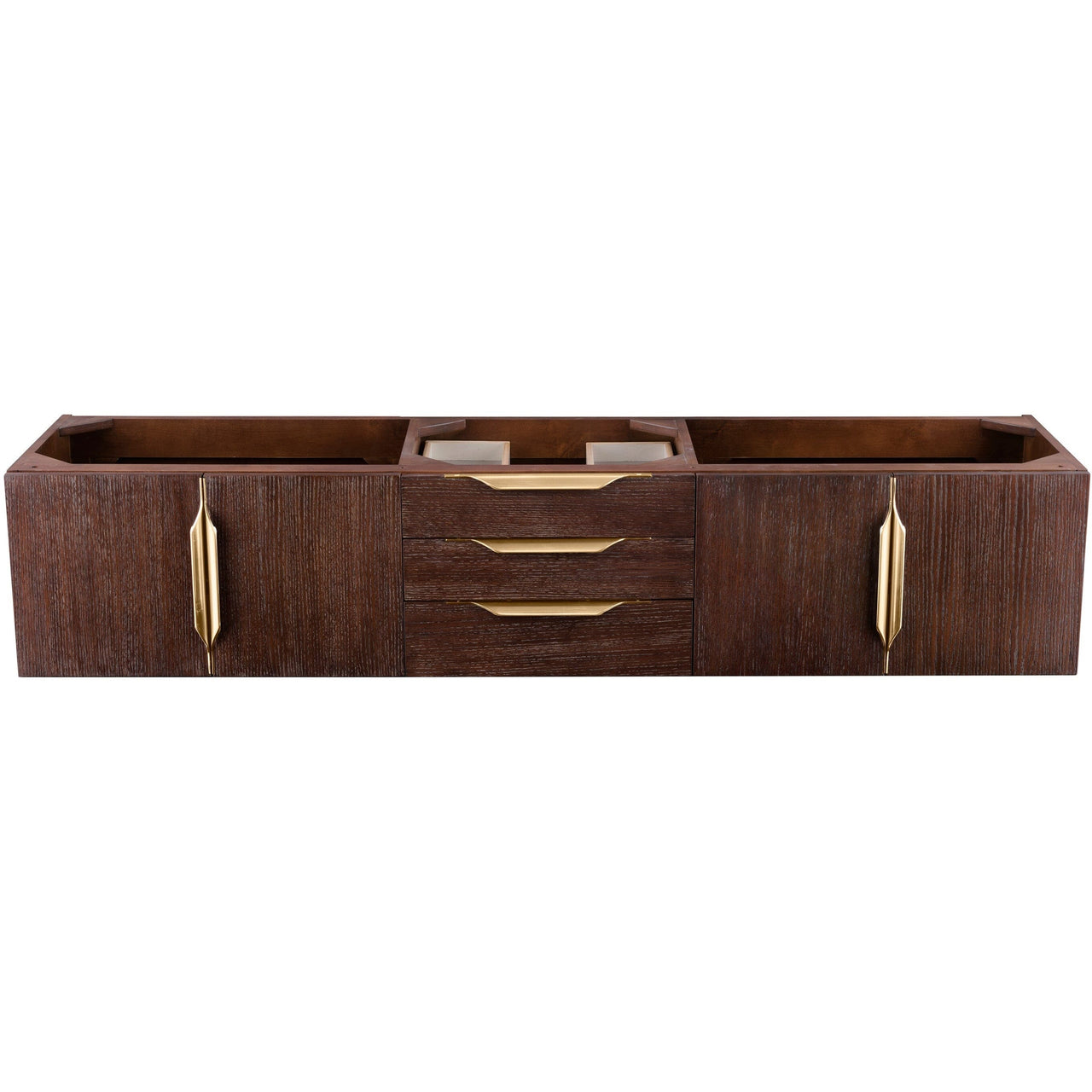 James Martin Mercer Island 72" Single Vanity Vanity James Martin Coffee Oak - Radiant Gold Cabinet Only 
