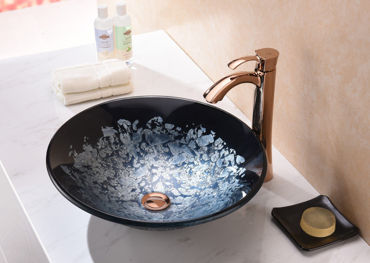 ANZZI Chrona Series LS-AZ212 Vessel Sink - Glass Bathroom Sink ANZZI 