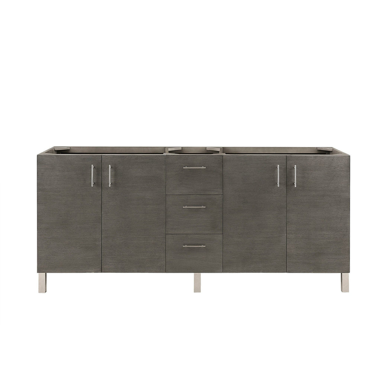 James Martin Metropolitan 72" Double Vanity Vanity James Martin Silver Oak Cabinet Only 