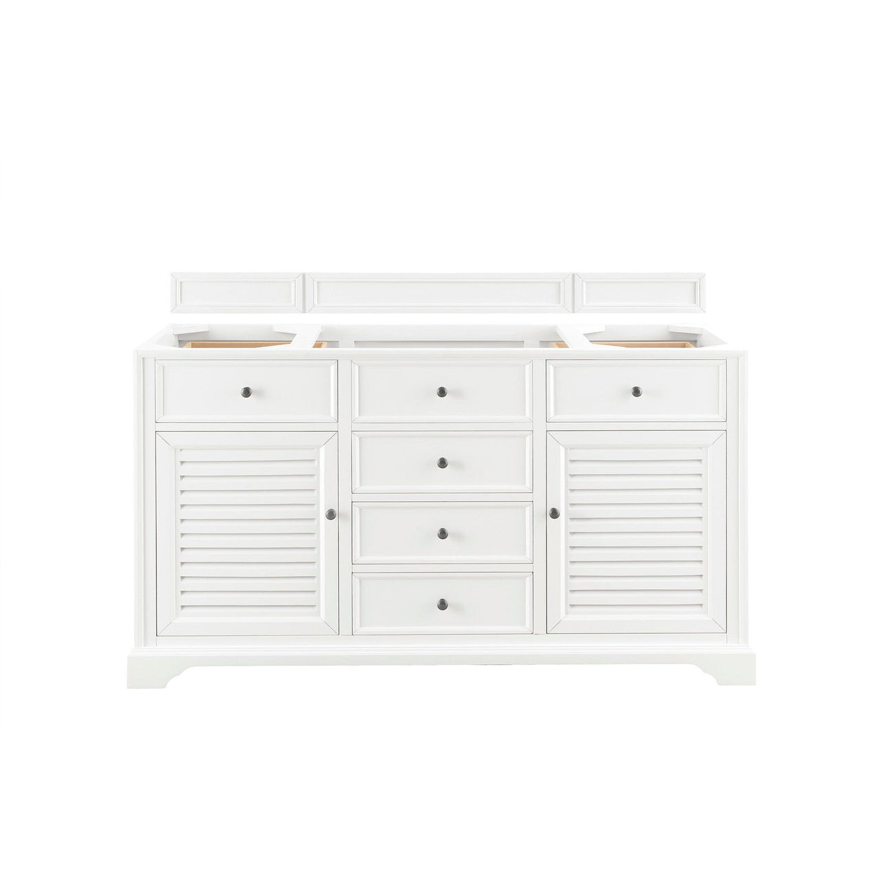 James Martin Savannah 60" Single Vanity Vanity James Martin Bright White Cabinet Only 