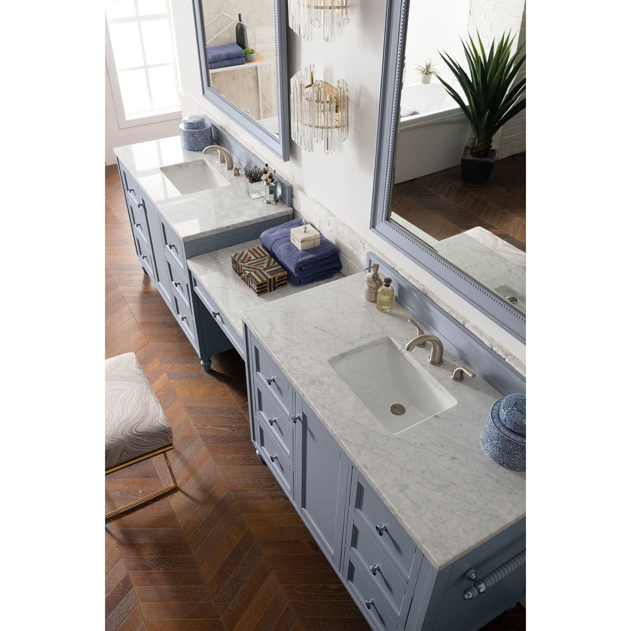 James Martin Copper Cove Encore 122" Double Vanity Set Vanity James Martin 