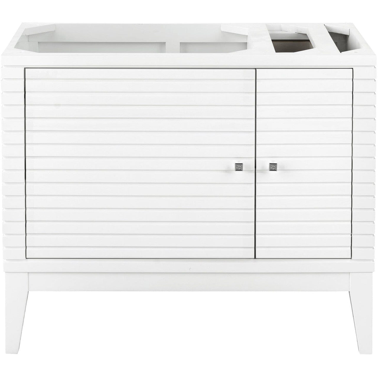 James Martin Linear 36" Single Vanity Vanity James Martin Glossy White Cabinet Only 