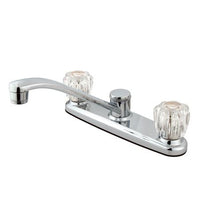 Thumbnail for Kingston Brass FB111 8-inch Centerset Kitchen Faucet, Polished Chrome Kitchen Faucet Kingston Brass 
