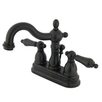 Thumbnail for Kingston Brass Heritage 4-inch centerset Lavatory Faucet, Oil Rubbed Bronze Bathroom Faucet Kingston Brass 