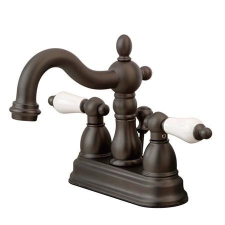 Kingston Brass Heritage 4-inch centerset Lavatory Faucet, Oil Rubbed Bronze Bathroom Faucet Kingston Brass 