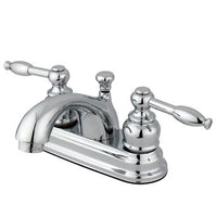 Thumbnail for Kingston Brass FB2601KL 4-inch centerset Lavatory Faucet, Polished Chrome Bathroom Faucet Kingston Brass 