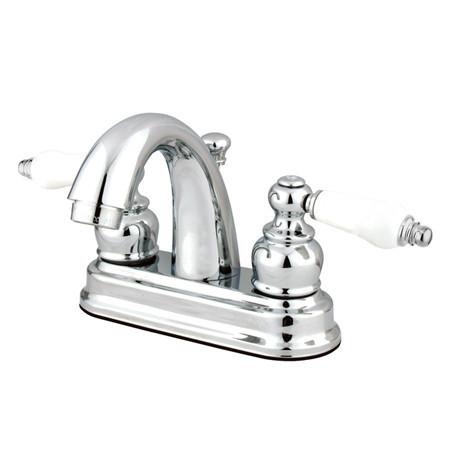 Kingston Brass FB5611PL Restoration 4-inch centerset Lavatory Faucet, Polished Chrome Bathroom Faucet Kingston Brass 