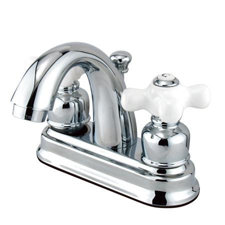Kingston Brass FB5611PX Restoration 4-inch centerset Lavatory Faucet, Polished Chrome Bathroom Faucet Kingston Brass 