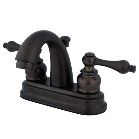 Kingston Brass FB5615AL Restoration 4-inch centerset Lavatory Faucet, Oil Rubbed Bronze Bathroom Faucet Kingston Brass 