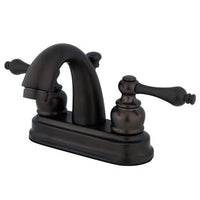 Thumbnail for Kingston Brass FB5615AL Restoration 4-inch centerset Lavatory Faucet, Oil Rubbed Bronze Bathroom Faucet Kingston Brass 