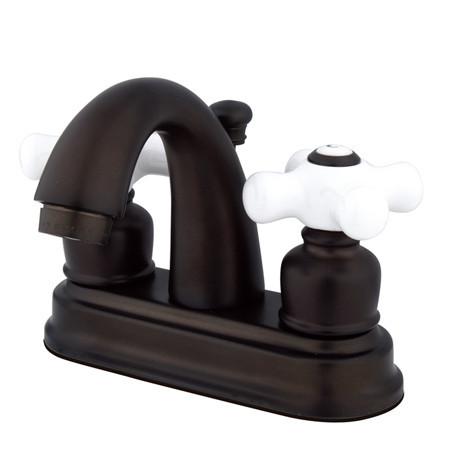 Kingston Brass FB5615PX Restoration 4-inch centerset Lavatory Faucet, Oil Rubbed Bronze Bathroom Faucet Kingston Brass 