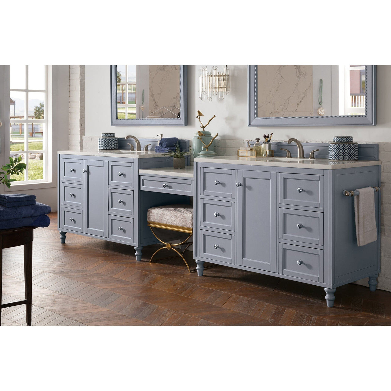 James Martin Copper Cove Encore 122" Double Vanity Set Vanity James Martin 