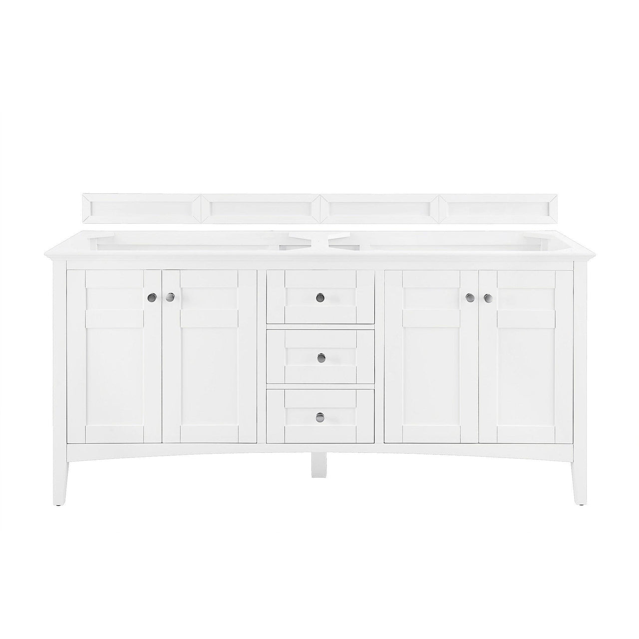 James Martin Palisades 72" Double Vanity Vanity James Martin Bright White Cabinet Only 