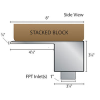 Thumbnail for 28″ Medium Formal Falls - PB1793 Formal Waterfalls Blue Thumb 