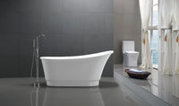 Thumbnail for ANZZI Prima Series 5.58 ft. Freestanding Bathtub in White FreeStanding Bathtub ANZZI 