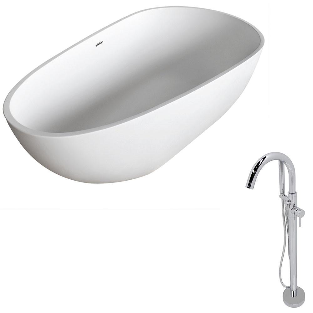 ANZZI Fiume FT502-0025 FreeStanding Bathtub FreeStanding Bathtub ANZZI 