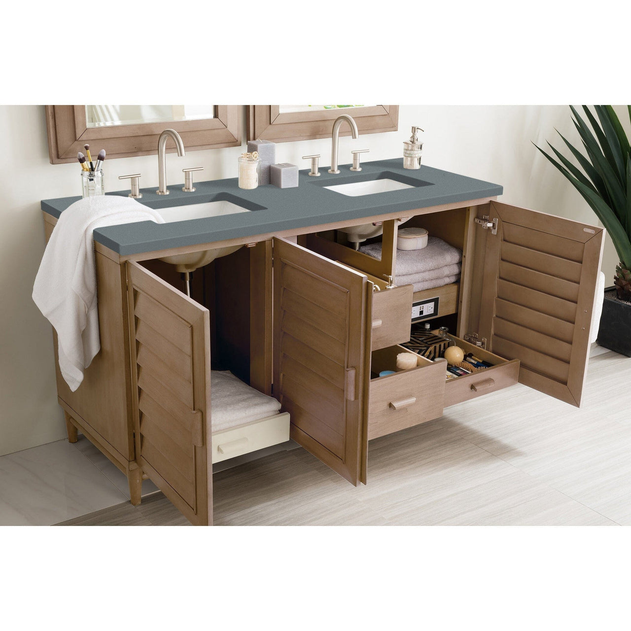James Martin Portland 60" Double Vanity Vanity James Martin 