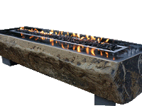 Thumbnail for Fiamma Natural Basalt Long Table Fire Pits Fiamma Brand 
