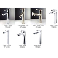 Thumbnail for Vitale Modern Glass Bathroom Vanity w/ Mirror & Free Faucet Vanity Fresca 